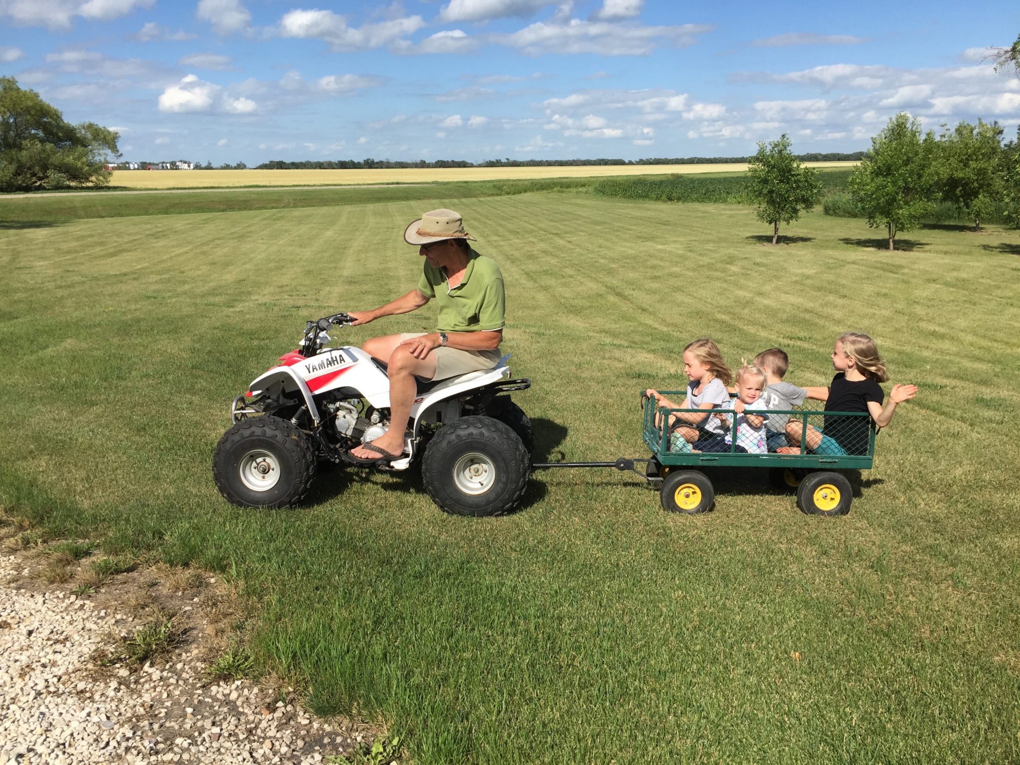 Clarence Bouwman and Grandkids